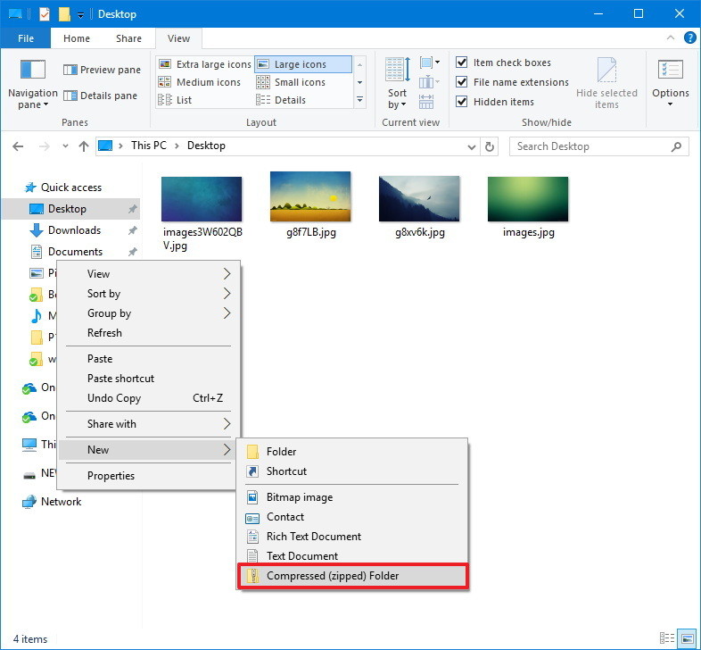 How to zip files in windows xp